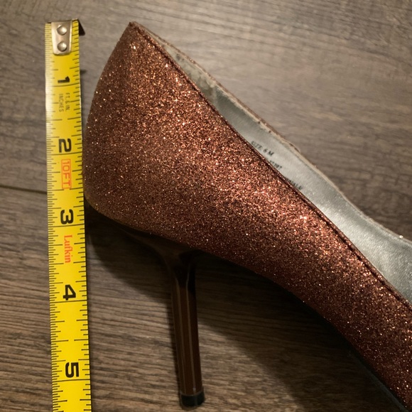 Nevada Bronze Sparkly Stilettos - Picture 14 of 14